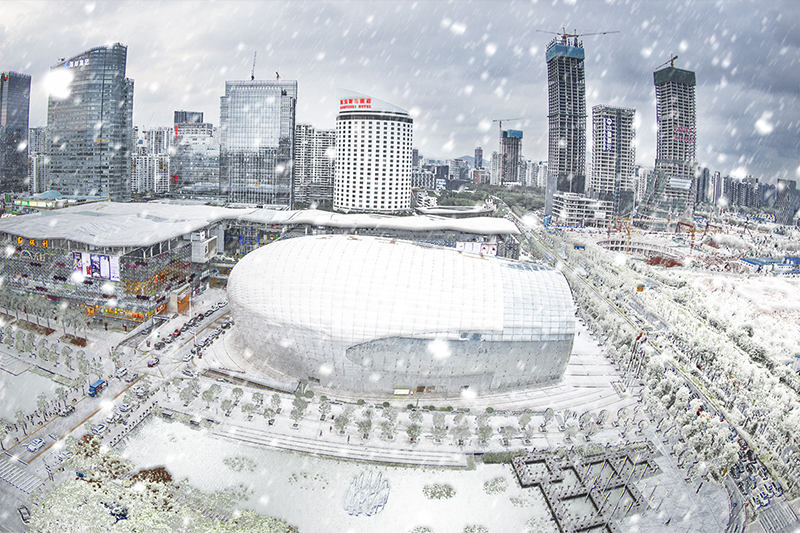 【金牌】深圳下雪了 夏天变冬天的下雪后期处理